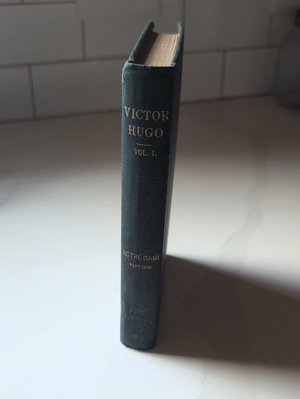 VTG Antique Victor Hugo Notre Dame Vol. I Hardcover Book PF Collier Illustrated